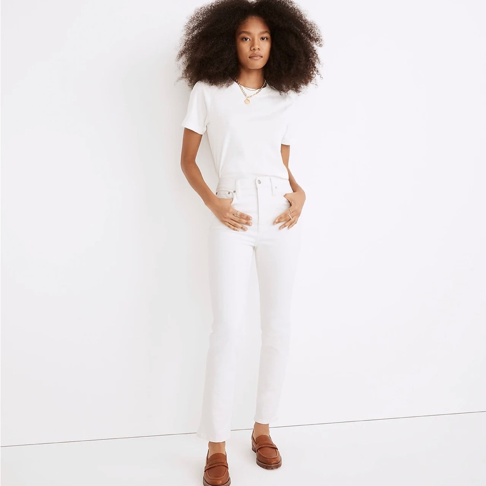 New without tags Madewell white wash denim jeans - Picture 3 of 10
